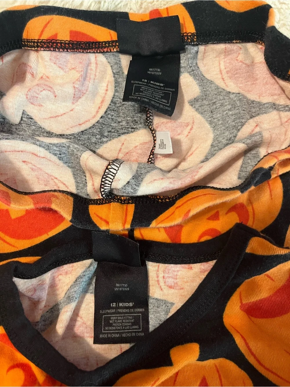 Hyde & EEK! Kids Halloween Jack-O'-Lantern Pajama Set Kids Size 12